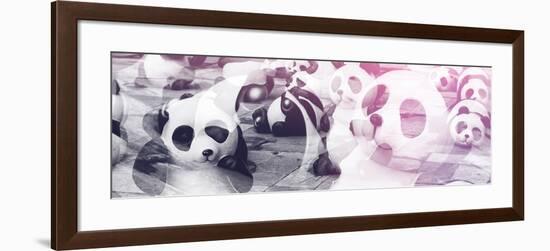 China 10MKm2 Collection - Psychedelic Pandas-Philippe Hugonnard-Framed Photographic Print