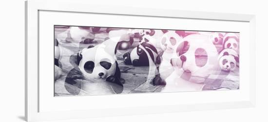 China 10MKm2 Collection - Psychedelic Pandas-Philippe Hugonnard-Framed Photographic Print