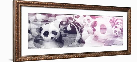 China 10MKm2 Collection - Psychedelic Pandas-Philippe Hugonnard-Framed Photographic Print