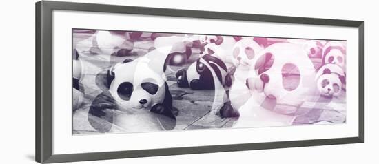 China 10MKm2 Collection - Psychedelic Pandas-Philippe Hugonnard-Framed Photographic Print