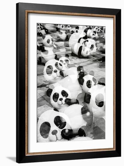 China 10MKm2 Collection - Psychedelic Pandas-Philippe Hugonnard-Framed Photographic Print