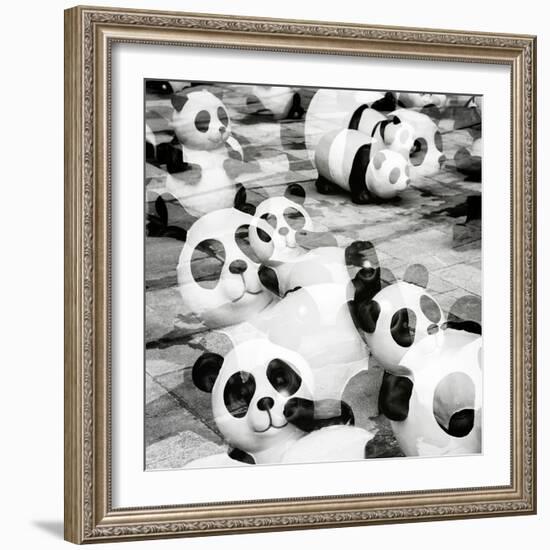 China 10MKm2 Collection - Psychedelic Pandas-Philippe Hugonnard-Framed Photographic Print