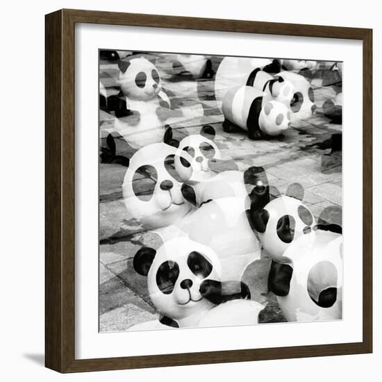 China 10MKm2 Collection - Psychedelic Pandas-Philippe Hugonnard-Framed Photographic Print