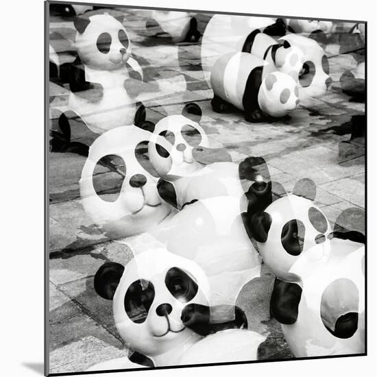 China 10MKm2 Collection - Psychedelic Pandas-Philippe Hugonnard-Mounted Photographic Print