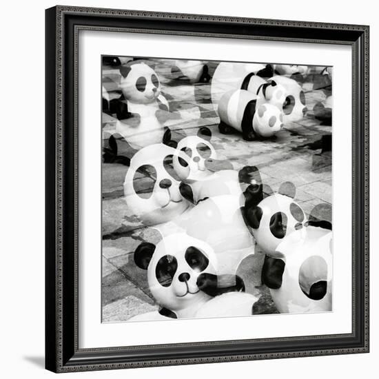 China 10MKm2 Collection - Psychedelic Pandas-Philippe Hugonnard-Framed Photographic Print