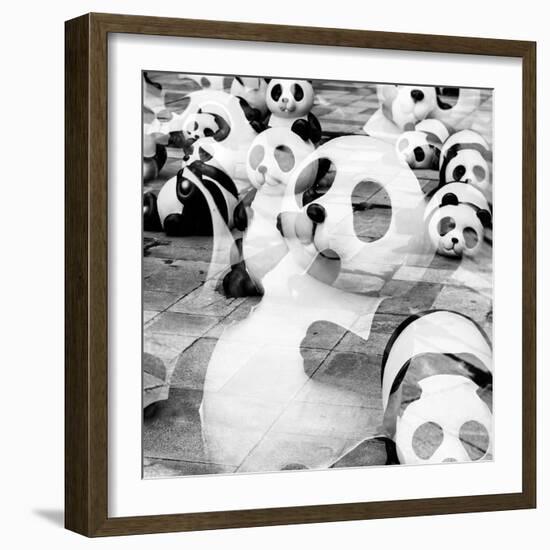 China 10MKm2 Collection - Psychedelic Pandas-Philippe Hugonnard-Framed Photographic Print