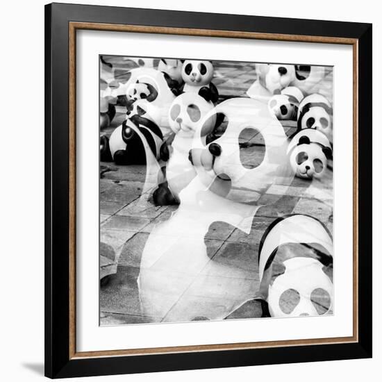 China 10MKm2 Collection - Psychedelic Pandas-Philippe Hugonnard-Framed Photographic Print