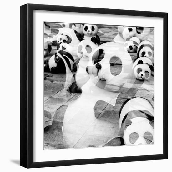 China 10MKm2 Collection - Psychedelic Pandas-Philippe Hugonnard-Framed Photographic Print