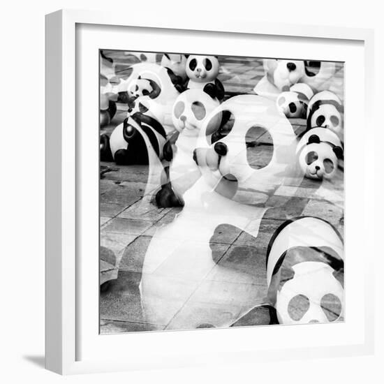 China 10MKm2 Collection - Psychedelic Pandas-Philippe Hugonnard-Framed Photographic Print