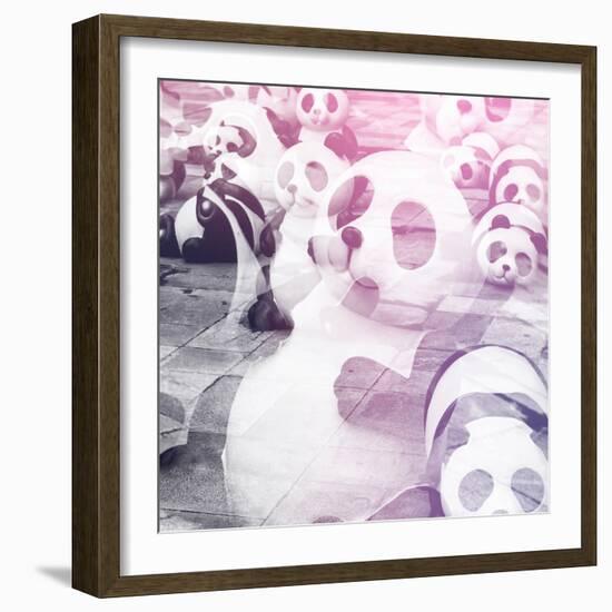 China 10MKm2 Collection - Psychedelic Pandas-Philippe Hugonnard-Framed Photographic Print