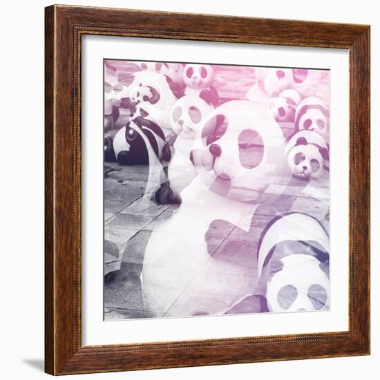 China 10MKm2 Collection - Psychedelic Pandas-Philippe Hugonnard-Framed Photographic Print