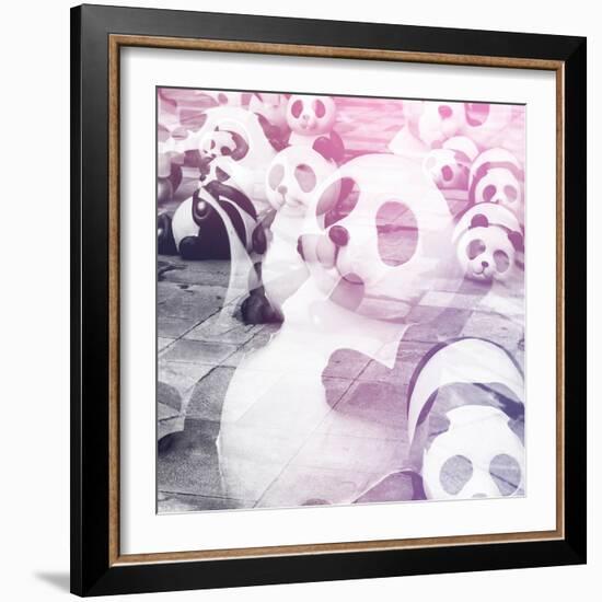 China 10MKm2 Collection - Psychedelic Pandas-Philippe Hugonnard-Framed Photographic Print