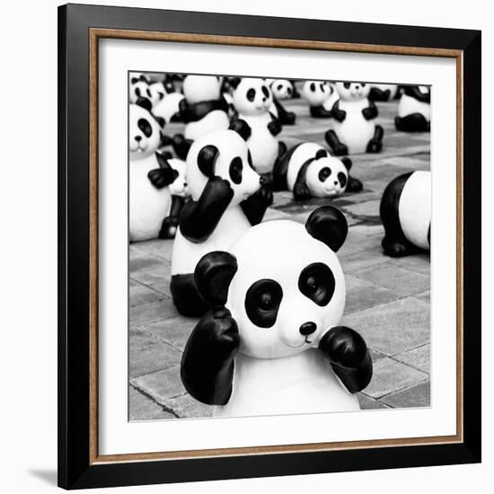 China 10MKm2 Collection - Psychedelic Pandas-Philippe Hugonnard-Framed Photographic Print