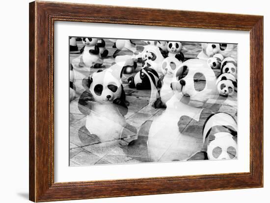 China 10MKm2 Collection - Psychedelic Pandas-Philippe Hugonnard-Framed Photographic Print