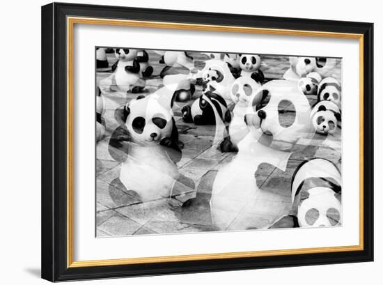 China 10MKm2 Collection - Psychedelic Pandas-Philippe Hugonnard-Framed Photographic Print