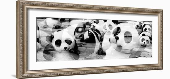 China 10MKm2 Collection - Psychedelic Pandas-Philippe Hugonnard-Framed Photographic Print