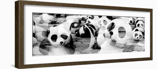 China 10MKm2 Collection - Psychedelic Pandas-Philippe Hugonnard-Framed Photographic Print