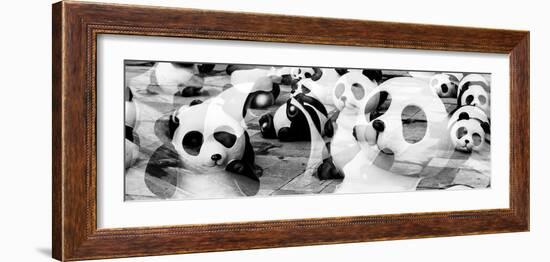 China 10MKm2 Collection - Psychedelic Pandas-Philippe Hugonnard-Framed Photographic Print