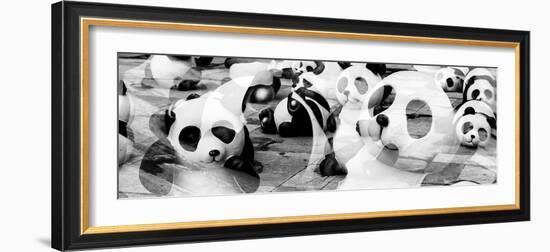 China 10MKm2 Collection - Psychedelic Pandas-Philippe Hugonnard-Framed Photographic Print