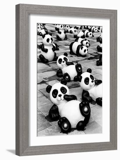 China 10MKm2 Collection - Psychedelic Pandas-Philippe Hugonnard-Framed Photographic Print