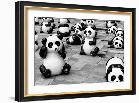 China 10MKm2 Collection - Psychedelic Pandas-Philippe Hugonnard-Framed Photographic Print