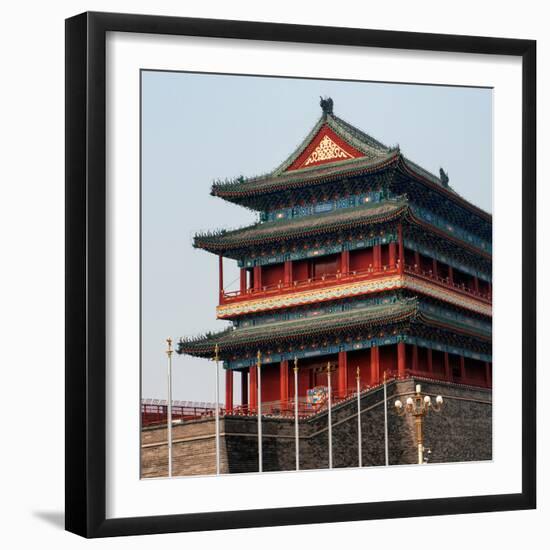 China 10MKm2 Collection - Qianmen Temple-Philippe Hugonnard-Framed Photographic Print