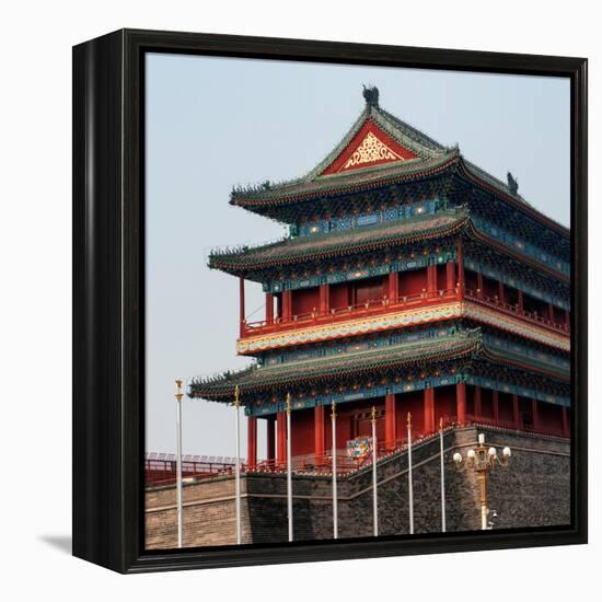 China 10MKm2 Collection - Qianmen Temple-Philippe Hugonnard-Framed Premier Image Canvas