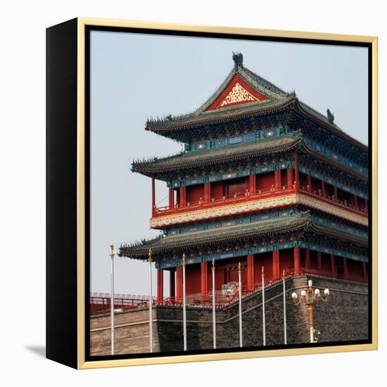 China 10MKm2 Collection - Qianmen Temple-Philippe Hugonnard-Framed Premier Image Canvas