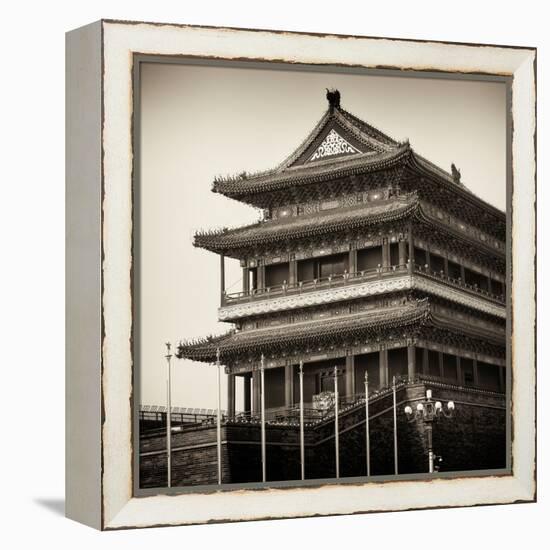 China 10MKm2 Collection - Qianmen Temple-Philippe Hugonnard-Framed Premier Image Canvas