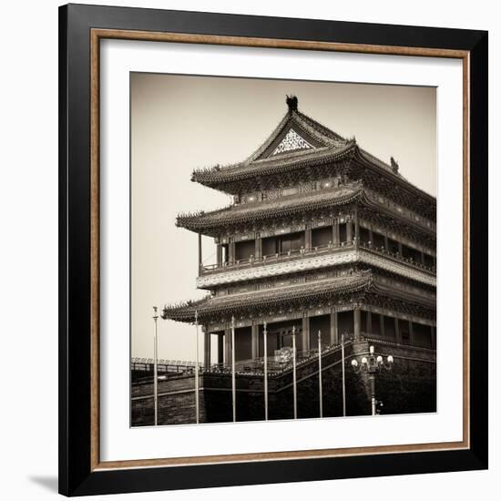 China 10MKm2 Collection - Qianmen Temple-Philippe Hugonnard-Framed Photographic Print