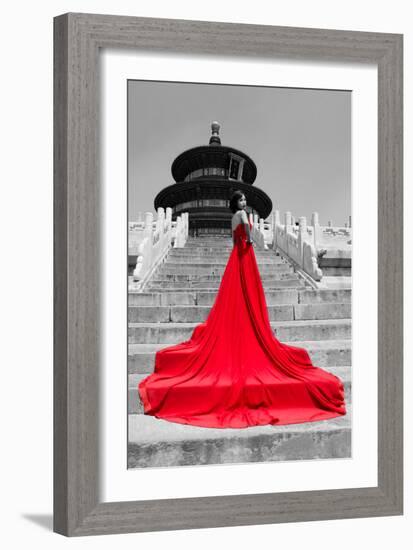 China 10MKm2 Collection - Red Carpet - Temple of Heaven-Philippe Hugonnard-Framed Photographic Print