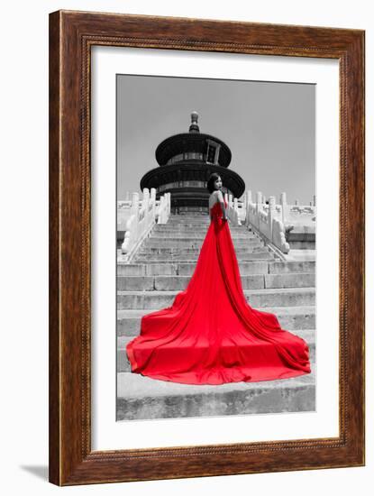 China 10MKm2 Collection - Red Carpet - Temple of Heaven-Philippe Hugonnard-Framed Photographic Print