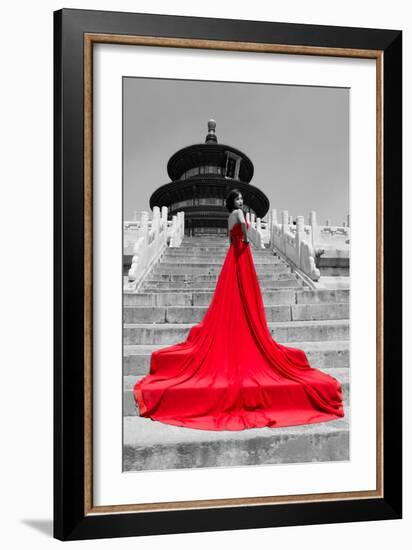 China 10MKm2 Collection - Red Carpet - Temple of Heaven-Philippe Hugonnard-Framed Photographic Print