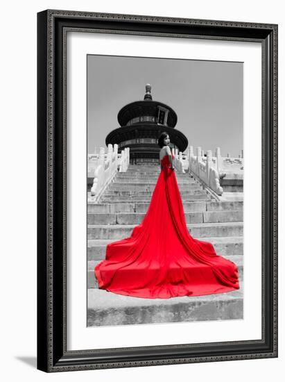 China 10MKm2 Collection - Red Carpet - Temple of Heaven-Philippe Hugonnard-Framed Photographic Print