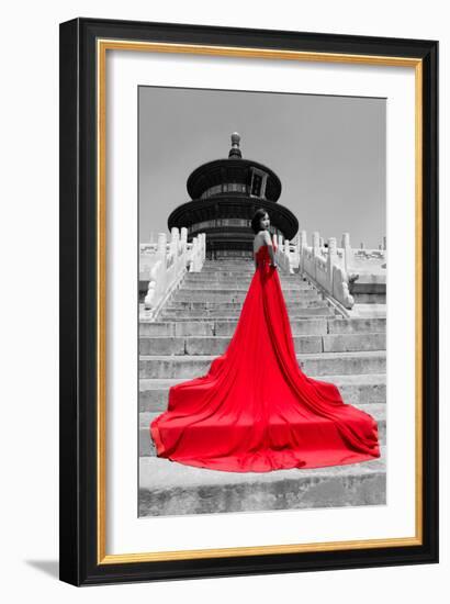 China 10MKm2 Collection - Red Carpet - Temple of Heaven-Philippe Hugonnard-Framed Photographic Print