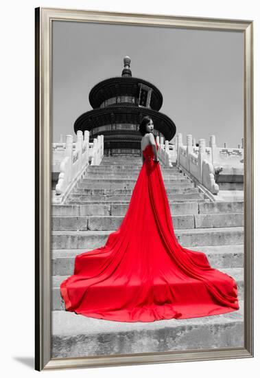 China 10MKm2 Collection - Red Carpet - Temple of Heaven-Philippe Hugonnard-Framed Photographic Print