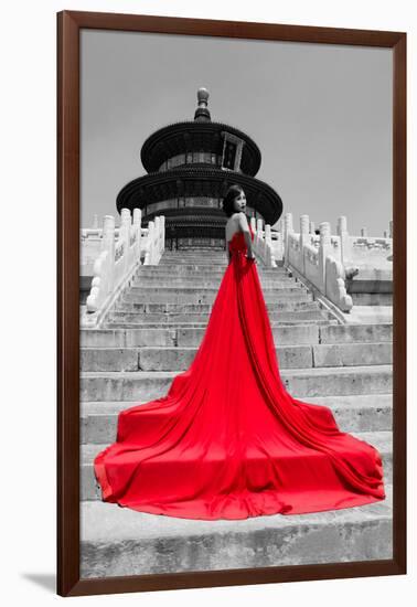 China 10MKm2 Collection - Red Carpet - Temple of Heaven-Philippe Hugonnard-Framed Photographic Print