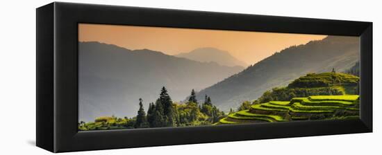 China 10MKm2 Collection - Rice Terraces - Longsheng Ping'an - Guangxi-Philippe Hugonnard-Framed Premier Image Canvas