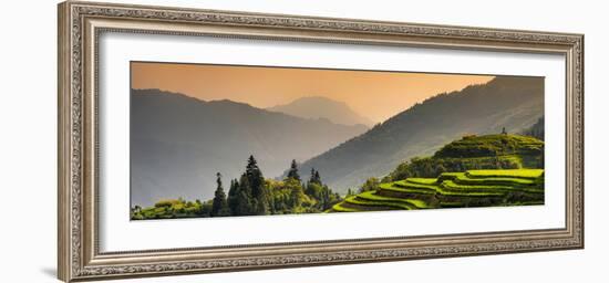 China 10MKm2 Collection - Rice Terraces - Longsheng Ping'an - Guangxi-Philippe Hugonnard-Framed Photographic Print