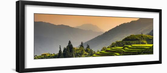 China 10MKm2 Collection - Rice Terraces - Longsheng Ping'an - Guangxi-Philippe Hugonnard-Framed Photographic Print