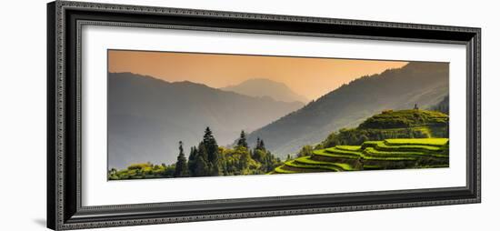 China 10MKm2 Collection - Rice Terraces - Longsheng Ping'an - Guangxi-Philippe Hugonnard-Framed Photographic Print