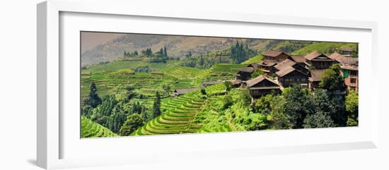 China 10MKm2 Collection - Rice Terraces - Longsheng Ping'an - Guangxi-Philippe Hugonnard-Framed Photographic Print