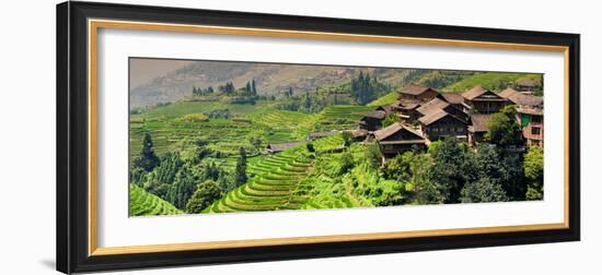 China 10MKm2 Collection - Rice Terraces - Longsheng Ping'an - Guangxi-Philippe Hugonnard-Framed Photographic Print