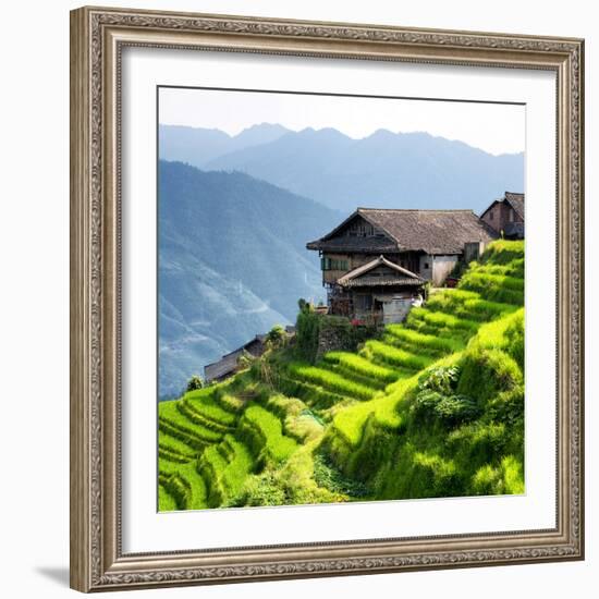 China 10MKm2 Collection - Rice Terraces - Longsheng Ping'an - Guangxi-Philippe Hugonnard-Framed Photographic Print