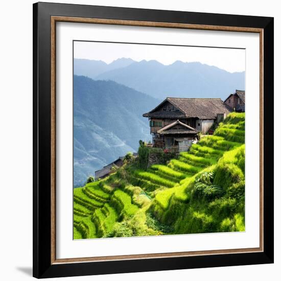 China 10MKm2 Collection - Rice Terraces - Longsheng Ping'an - Guangxi-Philippe Hugonnard-Framed Photographic Print