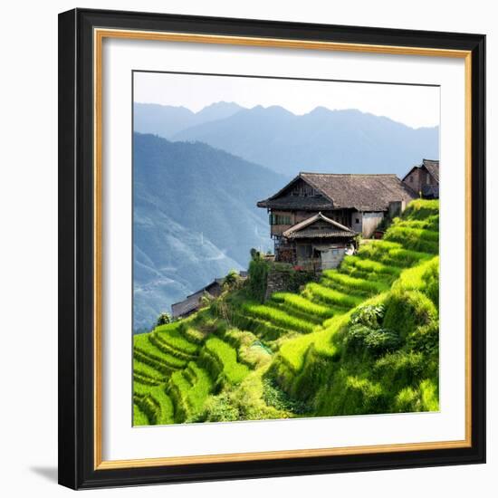 China 10MKm2 Collection - Rice Terraces - Longsheng Ping'an - Guangxi-Philippe Hugonnard-Framed Photographic Print