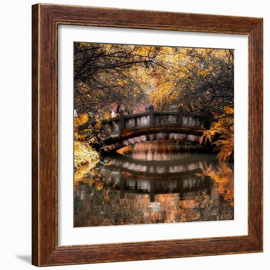 China 10MKm2 Collection - Romantic Bridge in Autumn-Philippe Hugonnard-Framed Photographic Print