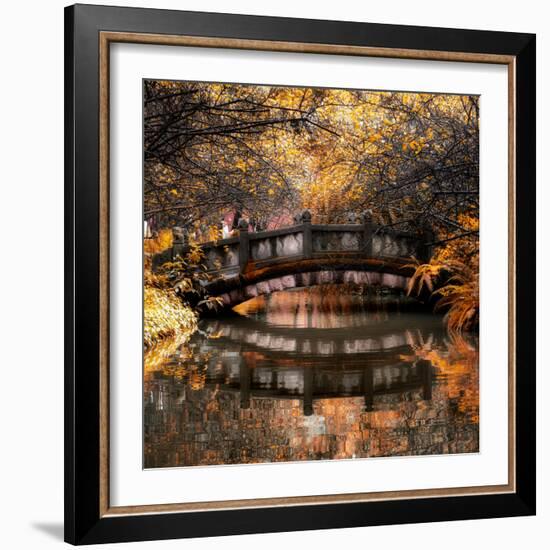 China 10MKm2 Collection - Romantic Bridge in Autumn-Philippe Hugonnard-Framed Photographic Print