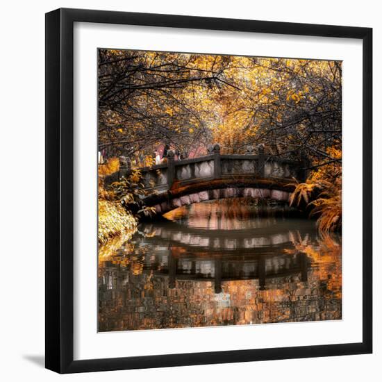 China 10MKm2 Collection - Romantic Bridge in Autumn-Philippe Hugonnard-Framed Photographic Print