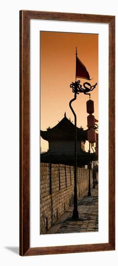 China 10MKm2 Collection - Shadows of the City Walls at sunset - Xi'an City-Philippe Hugonnard-Framed Photographic Print